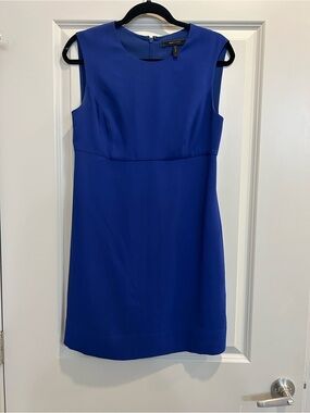 BCBGMaxAzria Cobalt Blue Sleeveless Sheath Dress